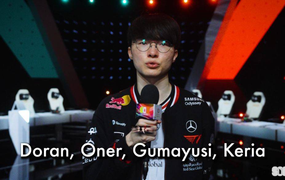 Faker认爲(wèi)T1四名隊(duì)友是最强的LOL选手