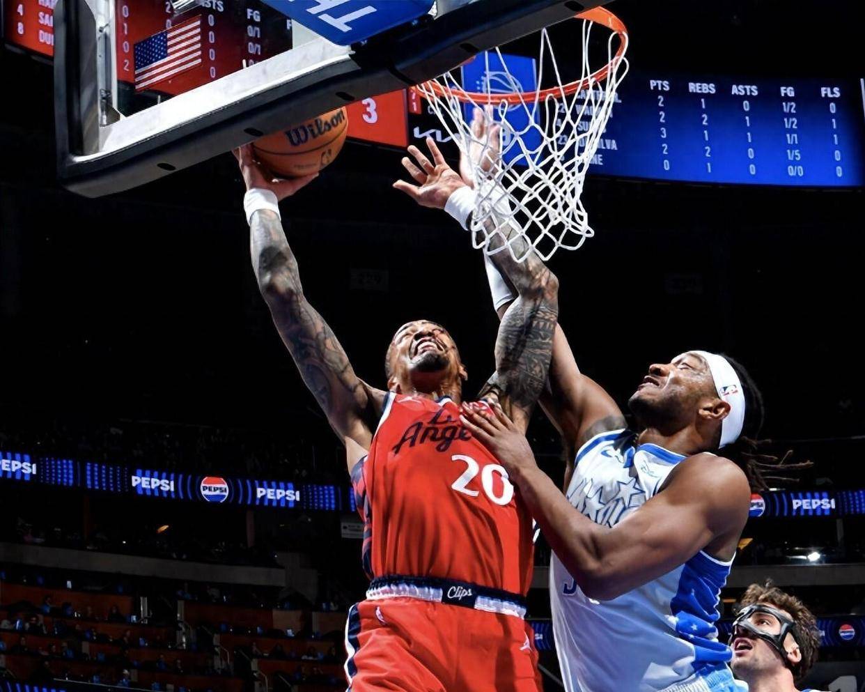 泰倫(lún)盧(lú)又整活(huó)了，五(wǔ)老阵容(róng)被魔术打败，哈登独砍(kǎn)24分也帶(dài)不动快船(chuán)